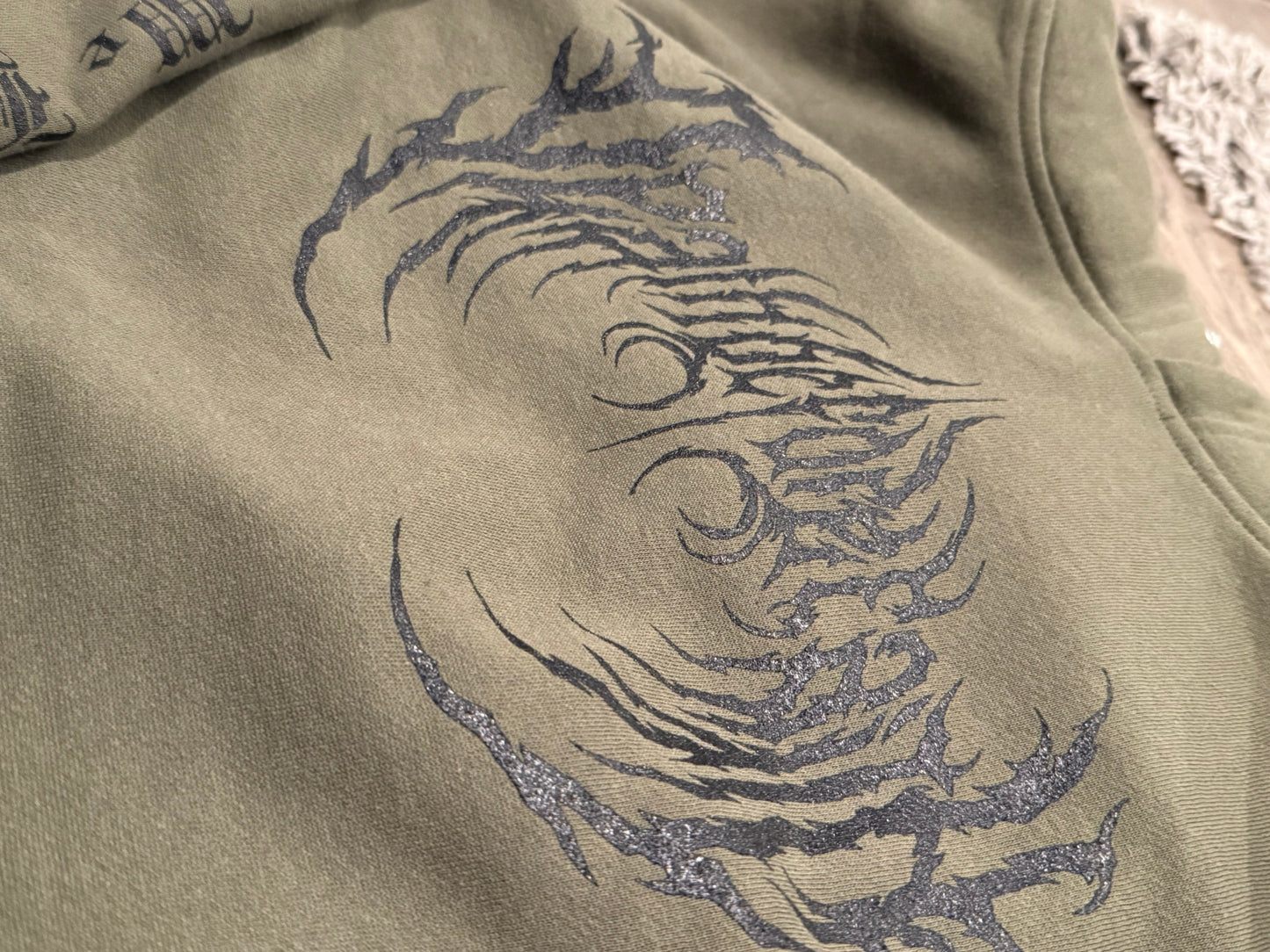 Sample- "Die" Hoodie (Army)