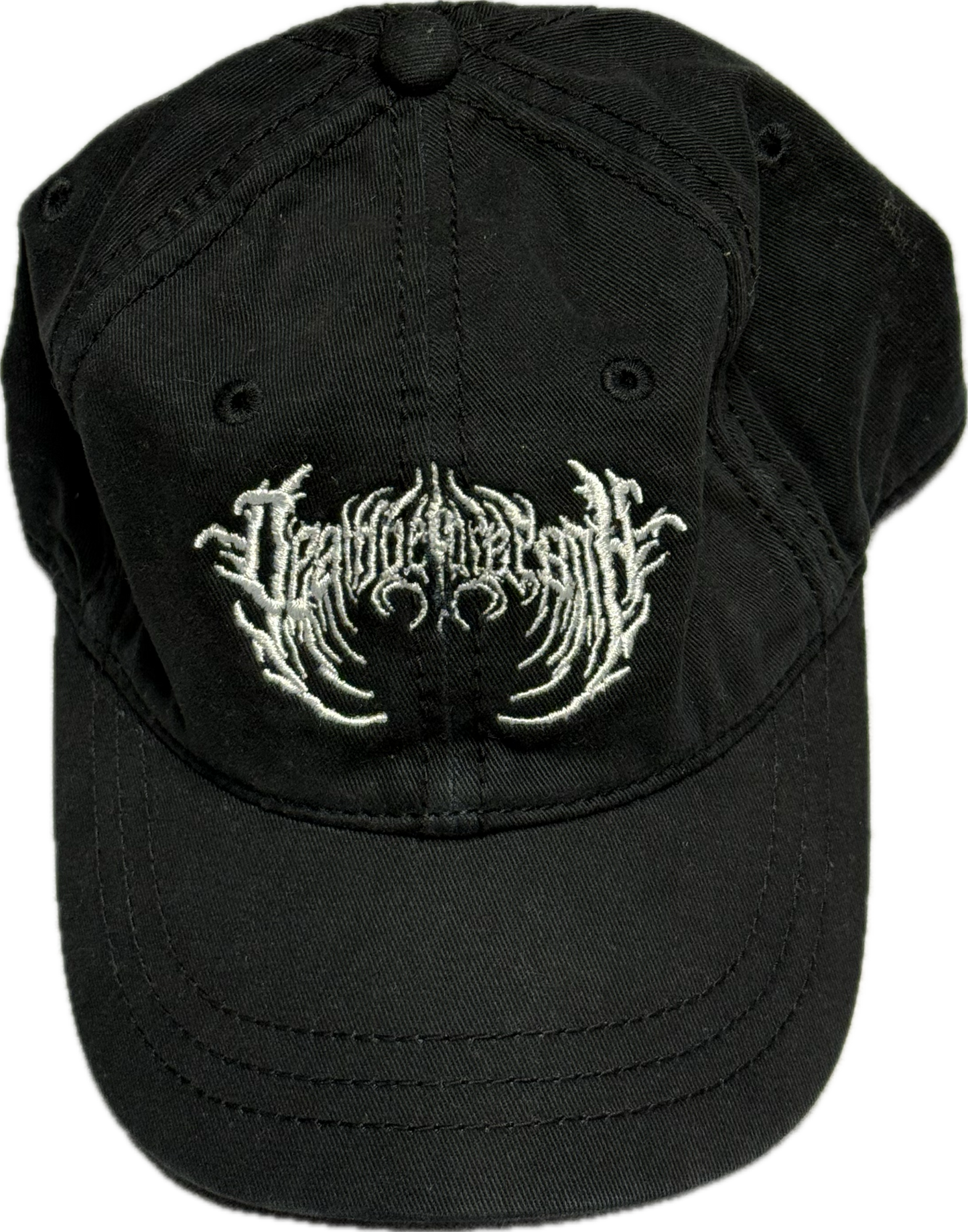 Black Embrodiered Hat