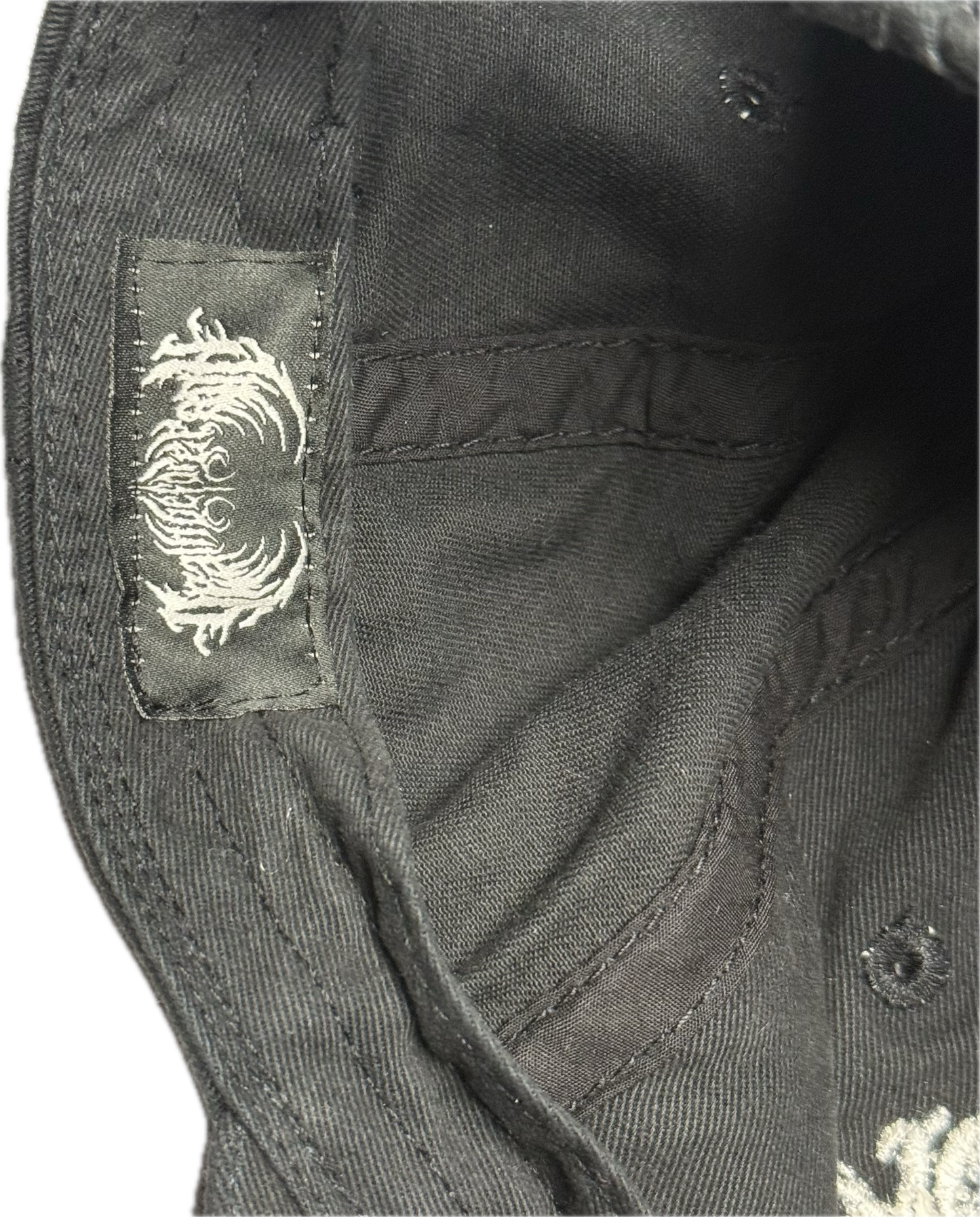Black Embrodiered Hat