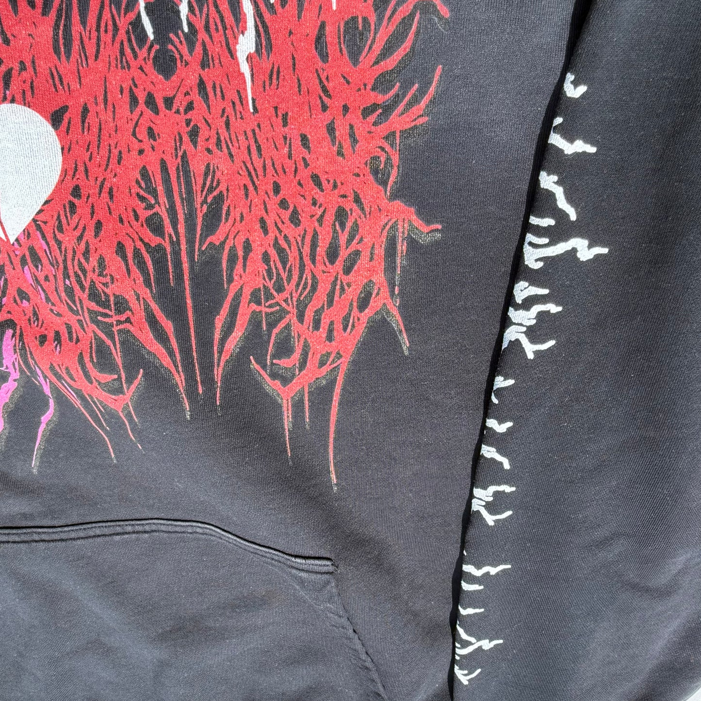 Nobody- Oversized Vintage Treated Hoodie (Cropped)