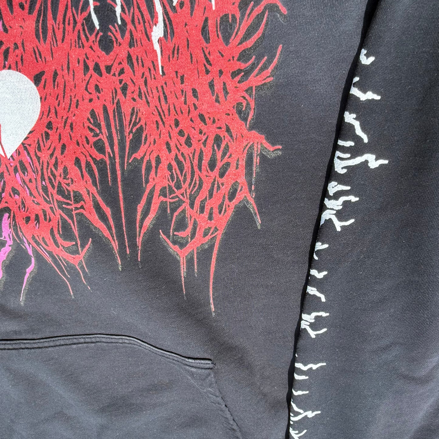 Nobody- Oversized Vintage Treated Hoodie (Cropped)