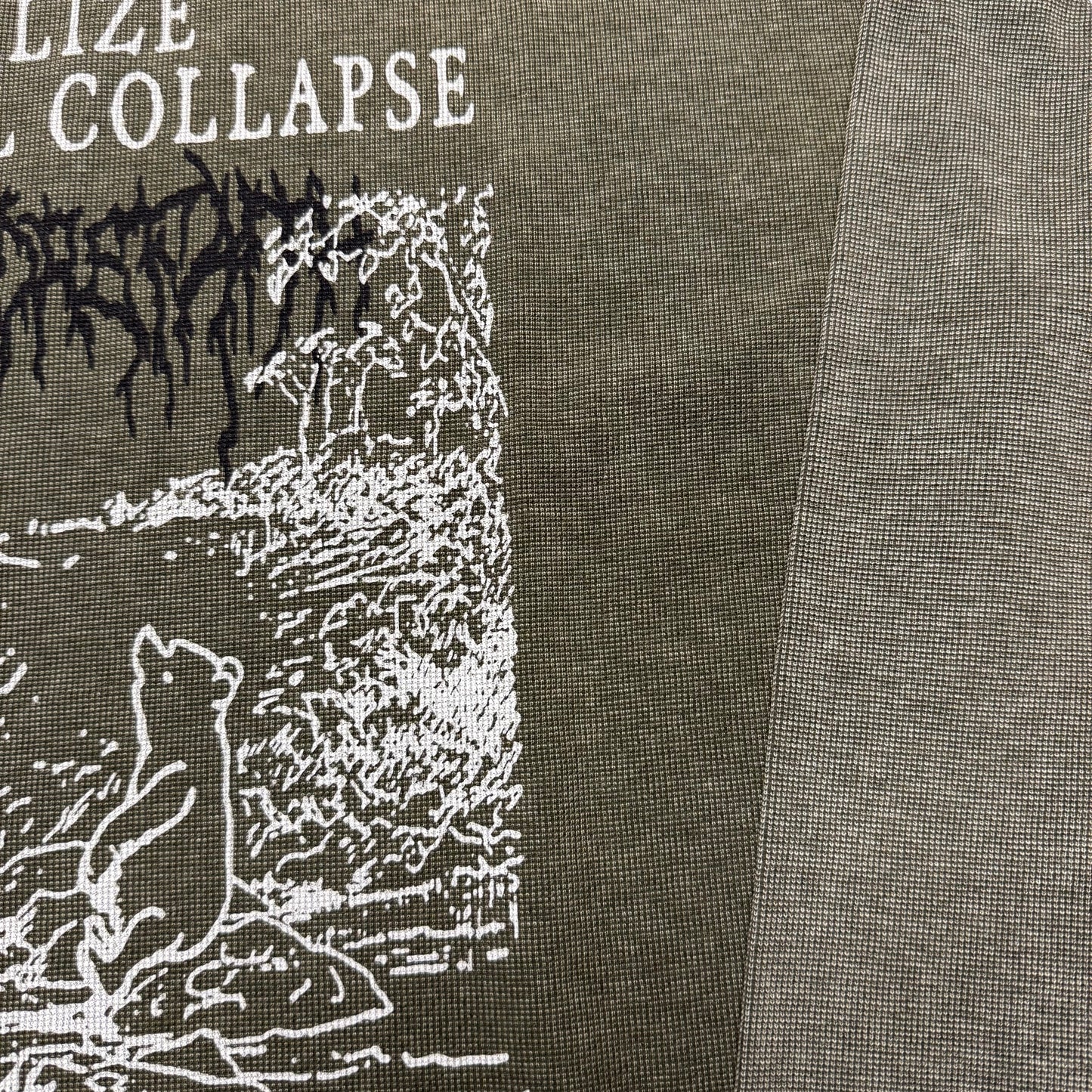 Visualize Industrial Collapse- Waffle Knit Long sleeve
