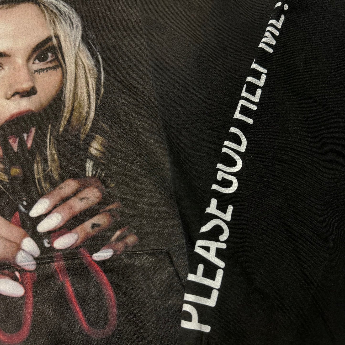 PLEASE GOD HELP ME!- Vintage Treated Hoodie (cropped)