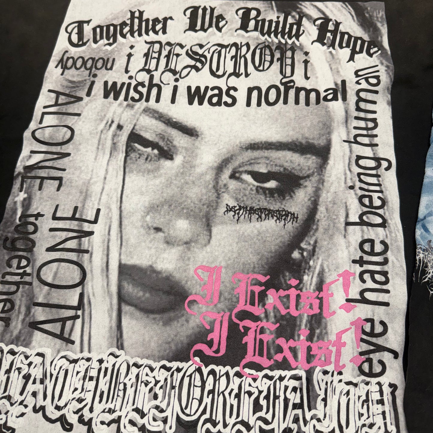 PLEASE GOD HELP ME!- Vintage Treated Hoodie (cropped)