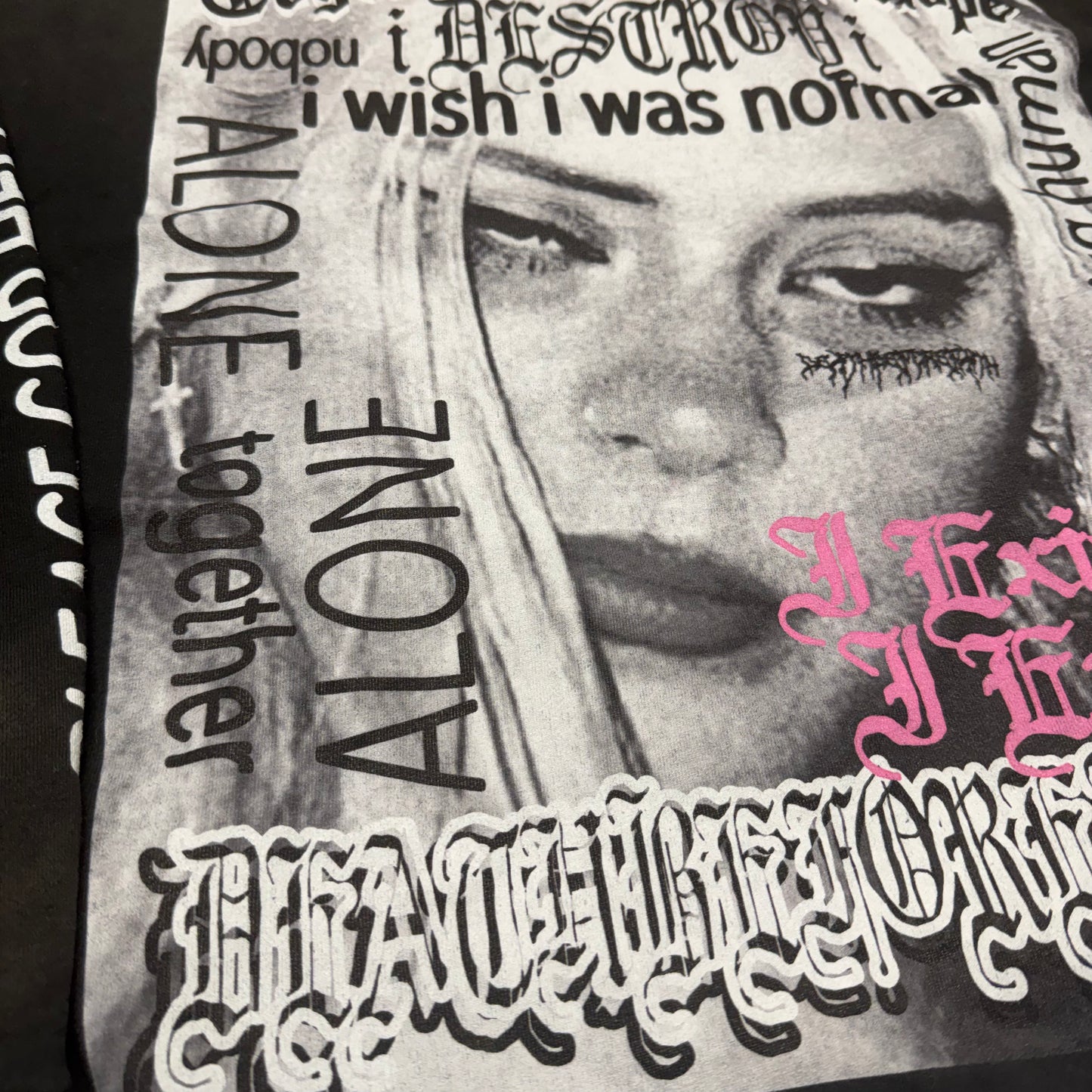 PLEASE GOD HELP ME!- Vintage Treated Hoodie (cropped)