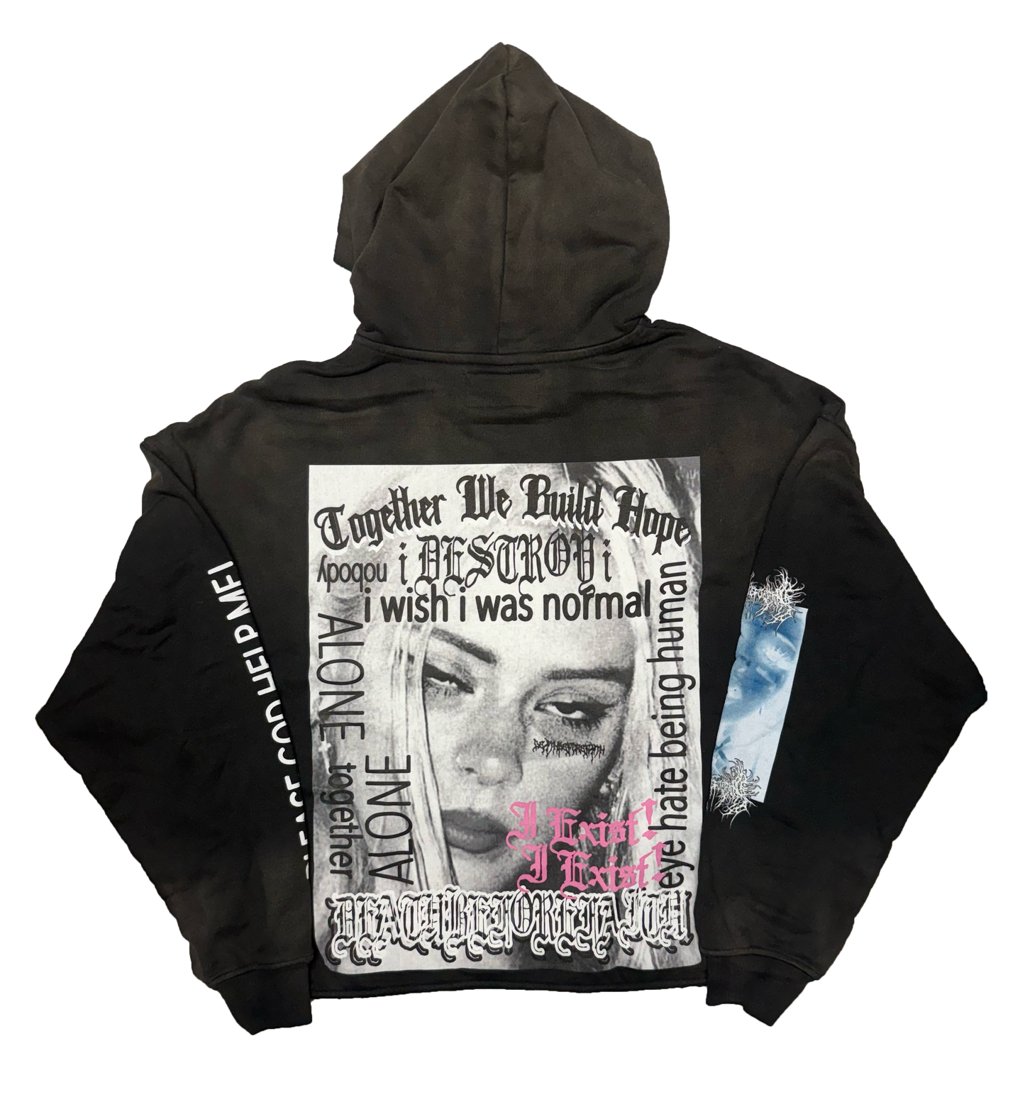 PLEASE GOD HELP ME!- Vintage Treated Hoodie (cropped)