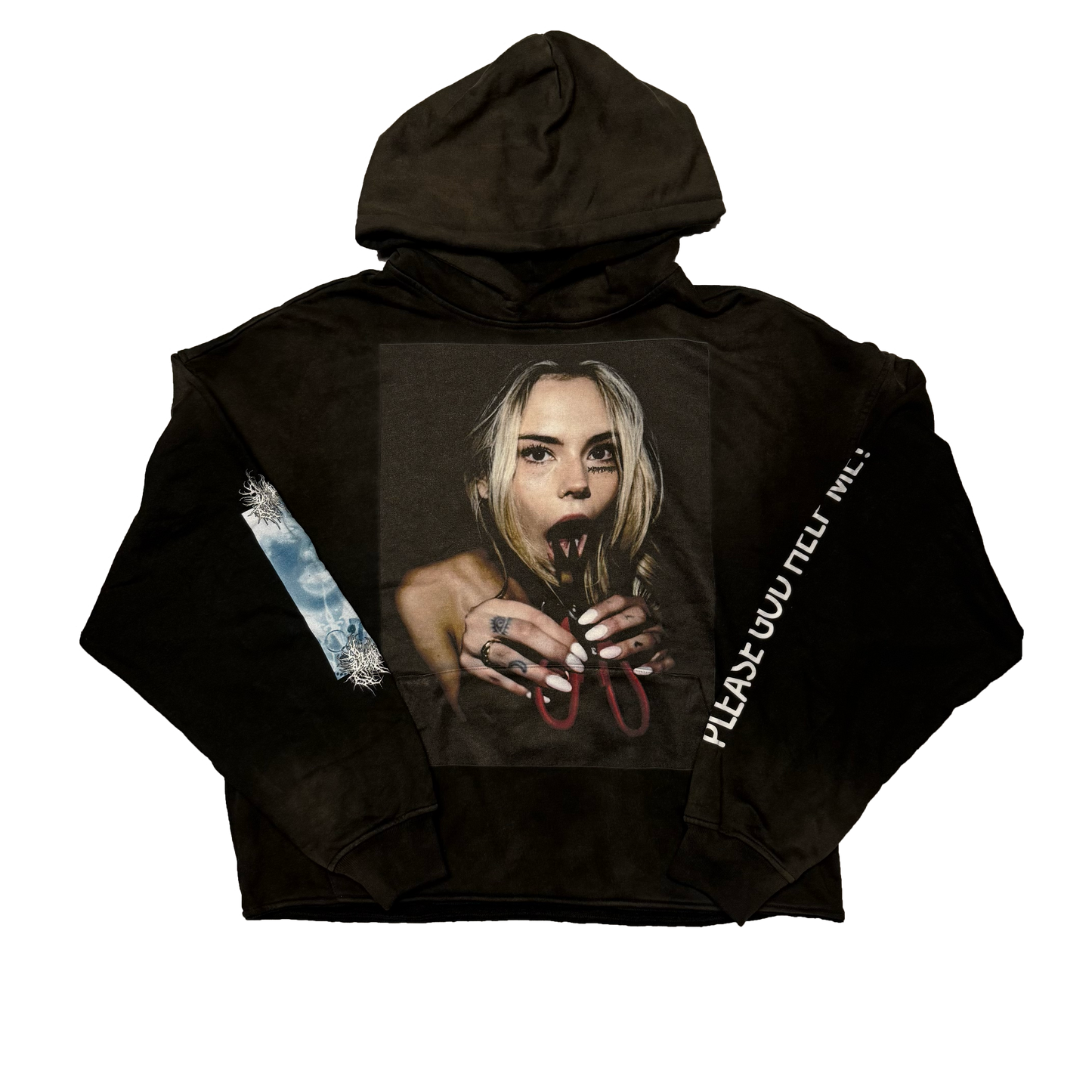 PLEASE GOD HELP ME!- Vintage Treated Hoodie (cropped)