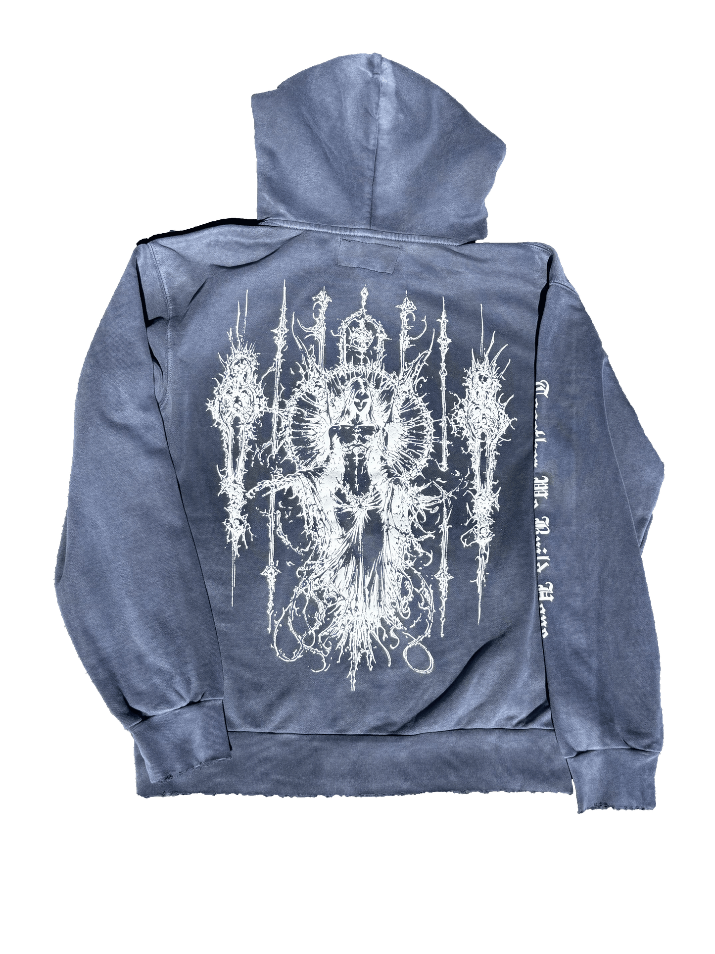 Ataraxy- Distressed Navy Hoodie