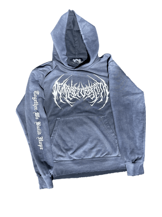 Ataraxy- Distressed Navy Hoodie